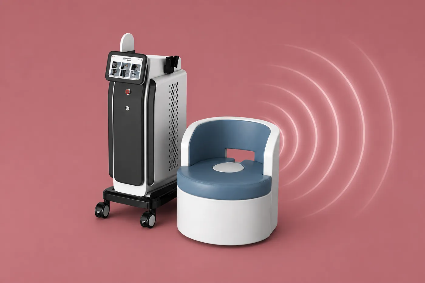 Equipo de estimulación electromagnética y silla de tratamiento Lady Advance